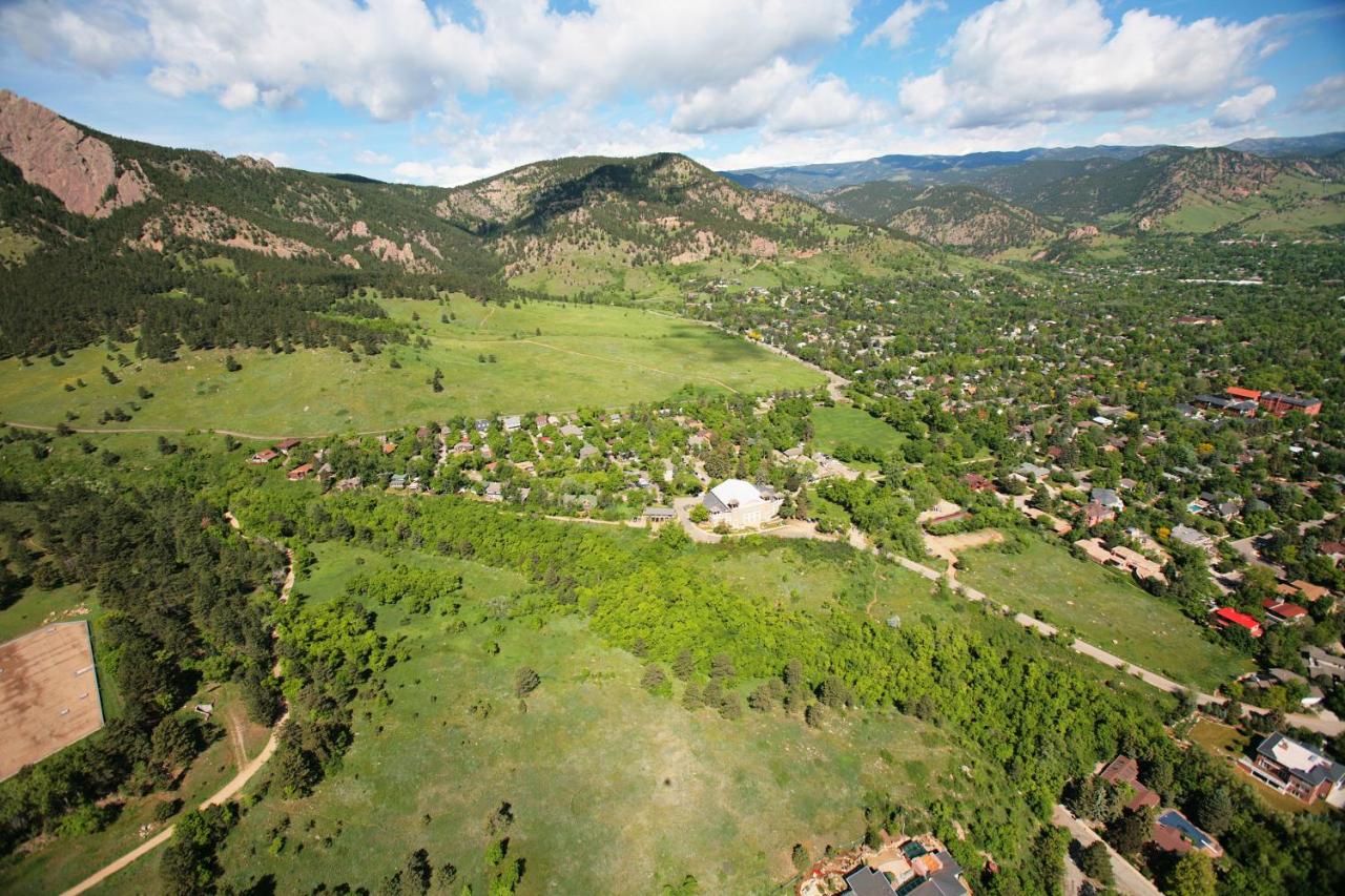 Aerial view of the Colorado Chautauqua Park in Boulder