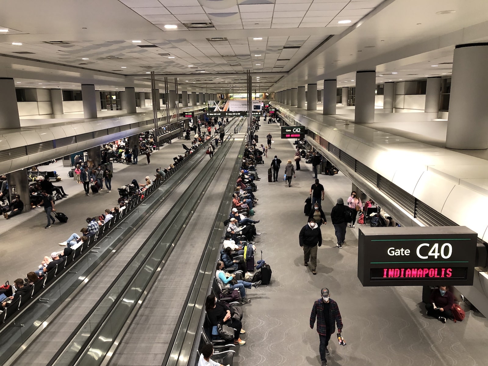 Overlooking Gate C40 and C42 in Denver International Airport