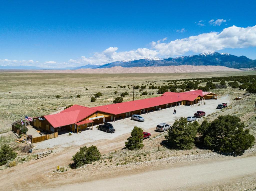 Aerial view of the Great Sand Dunes Lodge