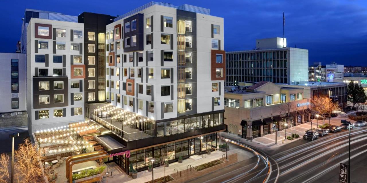 Exterior of the Moxy Denver Cherry Creek in Colorado