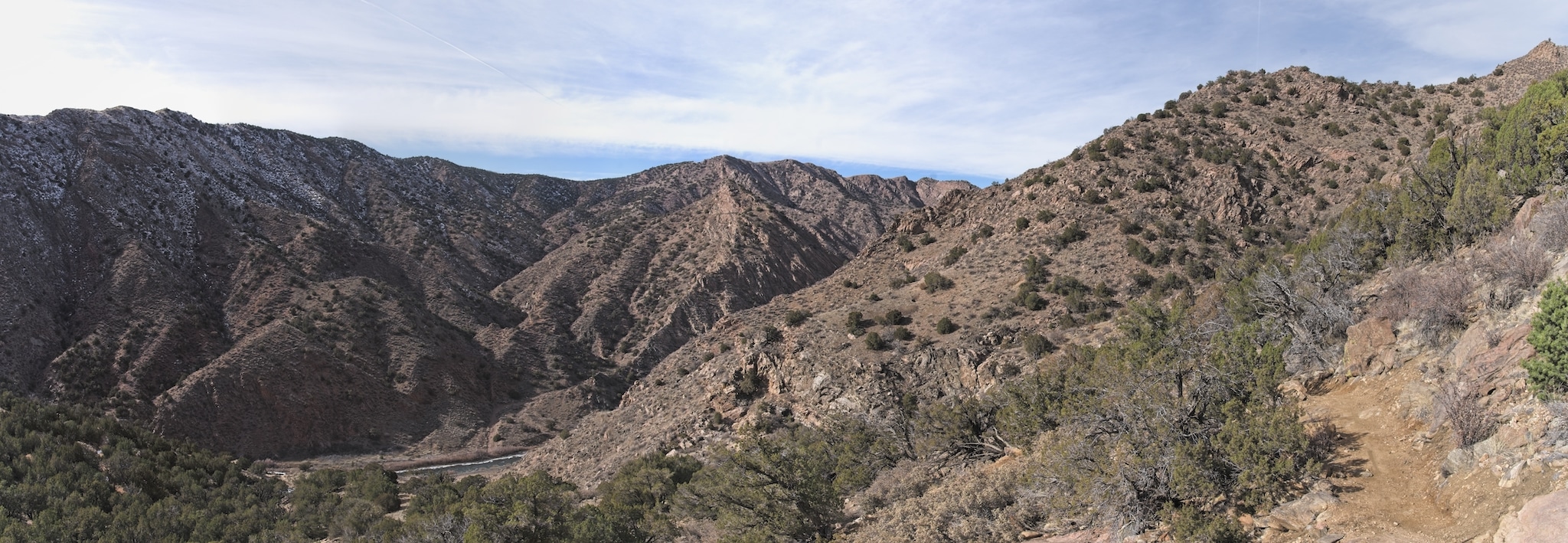 View from the Royal Cascade Trail in Canon City, Colorado