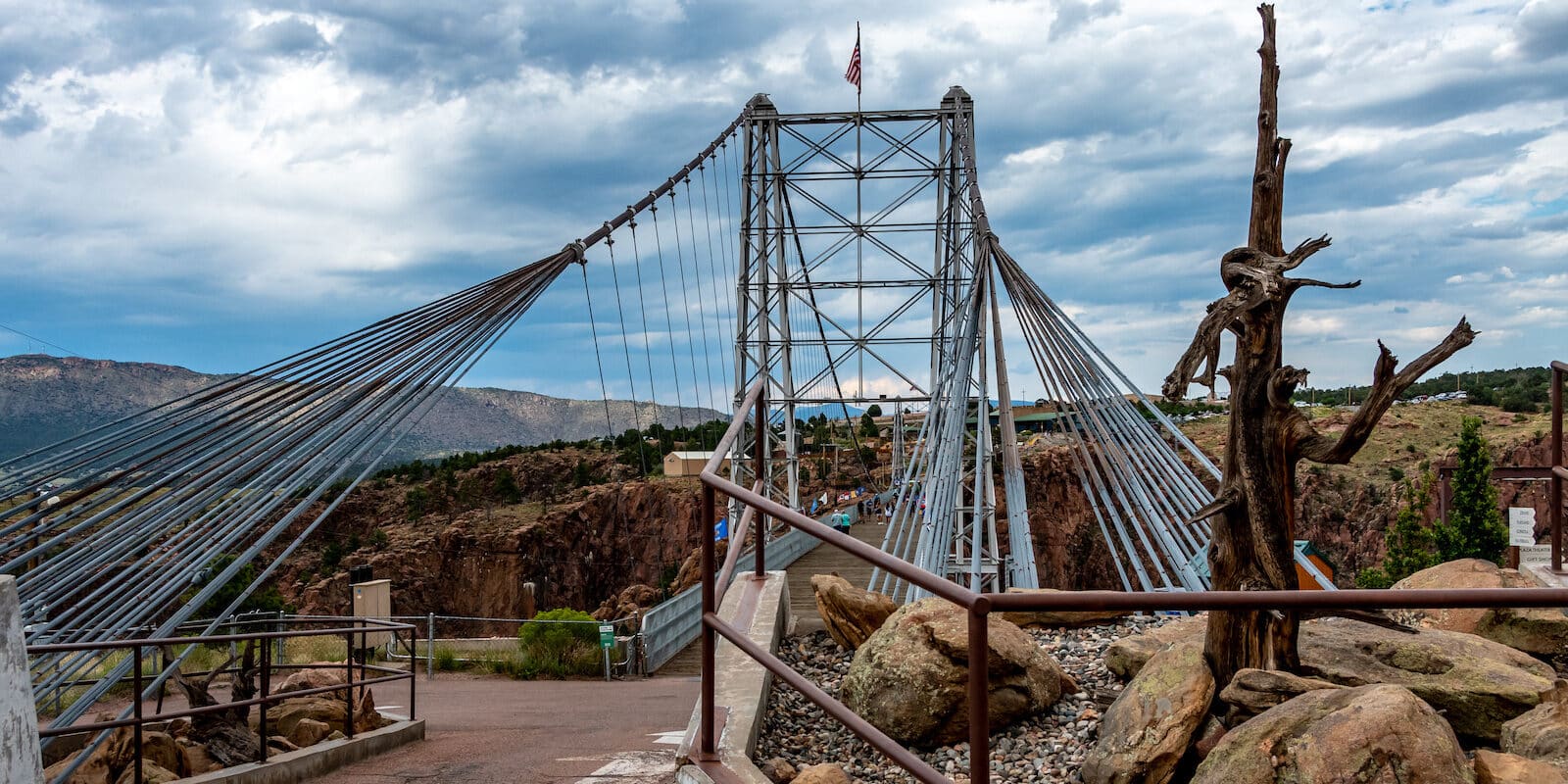 Close up of the entrance of the Royal Gorge Bridge in Canon City, Colorado