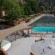 Aerial view of Glenwood Hot Springs Resort in Western Colorado