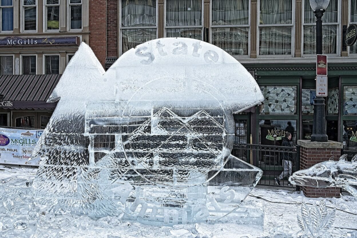 Cripple Creek Ice Fest CO 2025 February Ice Sculptures