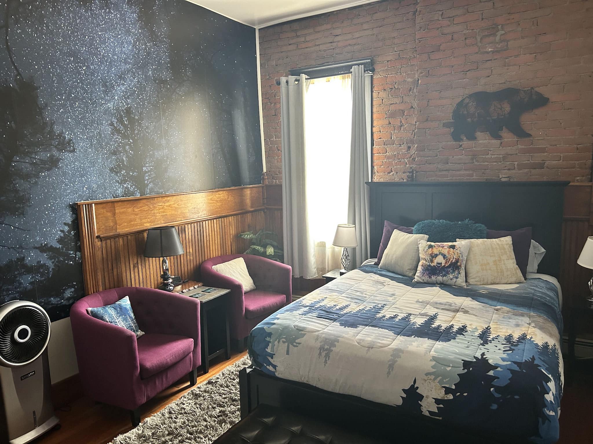 Starry Suite hotel room inside Aspen Inn in Creede, CO