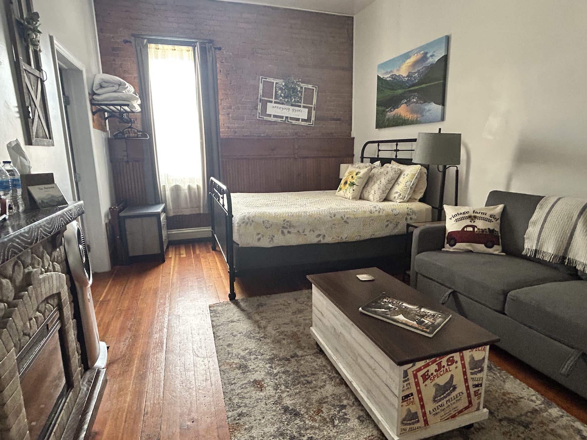 Summer Suite hotel room inside Aspen Inn in Creede, CO