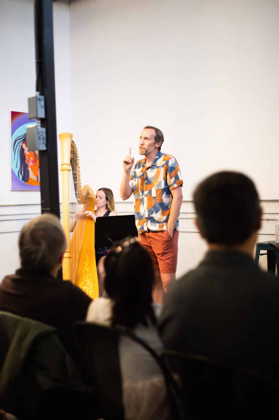 Performers on stage at the Denver Fringe Festival