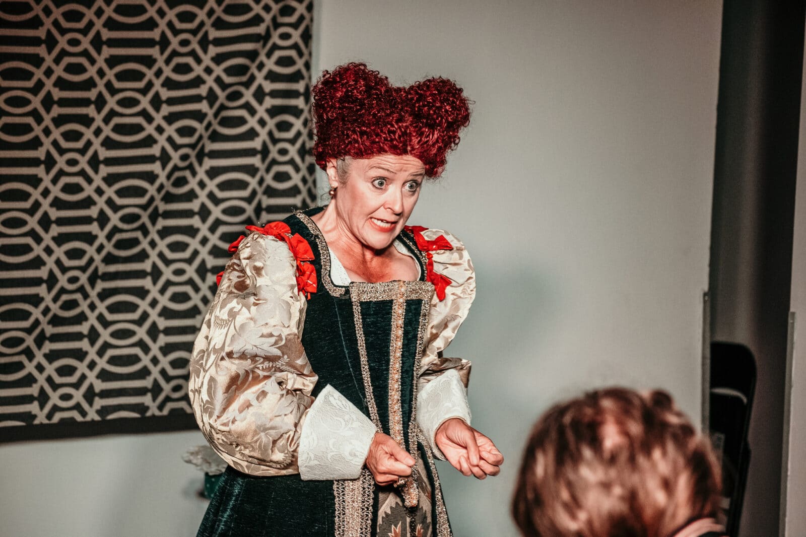 Lady performer in costume at the Denver Fringe Festival