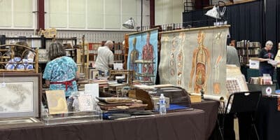 Pictures for sale at the Rocky Mountain Book and Paper Fair in Castle Rock, CO