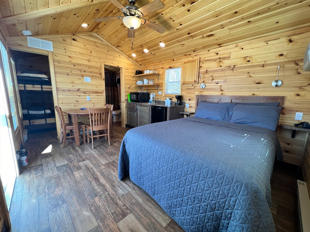 cabin interior studio-style at A-Lodge-Salida