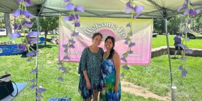 two women host the Altitude Makers Market in Manitou Springs, Colorado