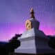 International Space Station, Aurora Borealis and Yeshe Rangsal Stupa in Crestone, Colorado