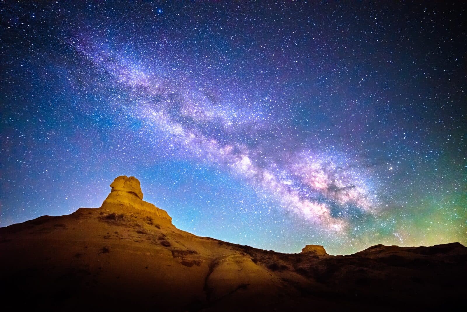 Stars above the Colorado landscape
