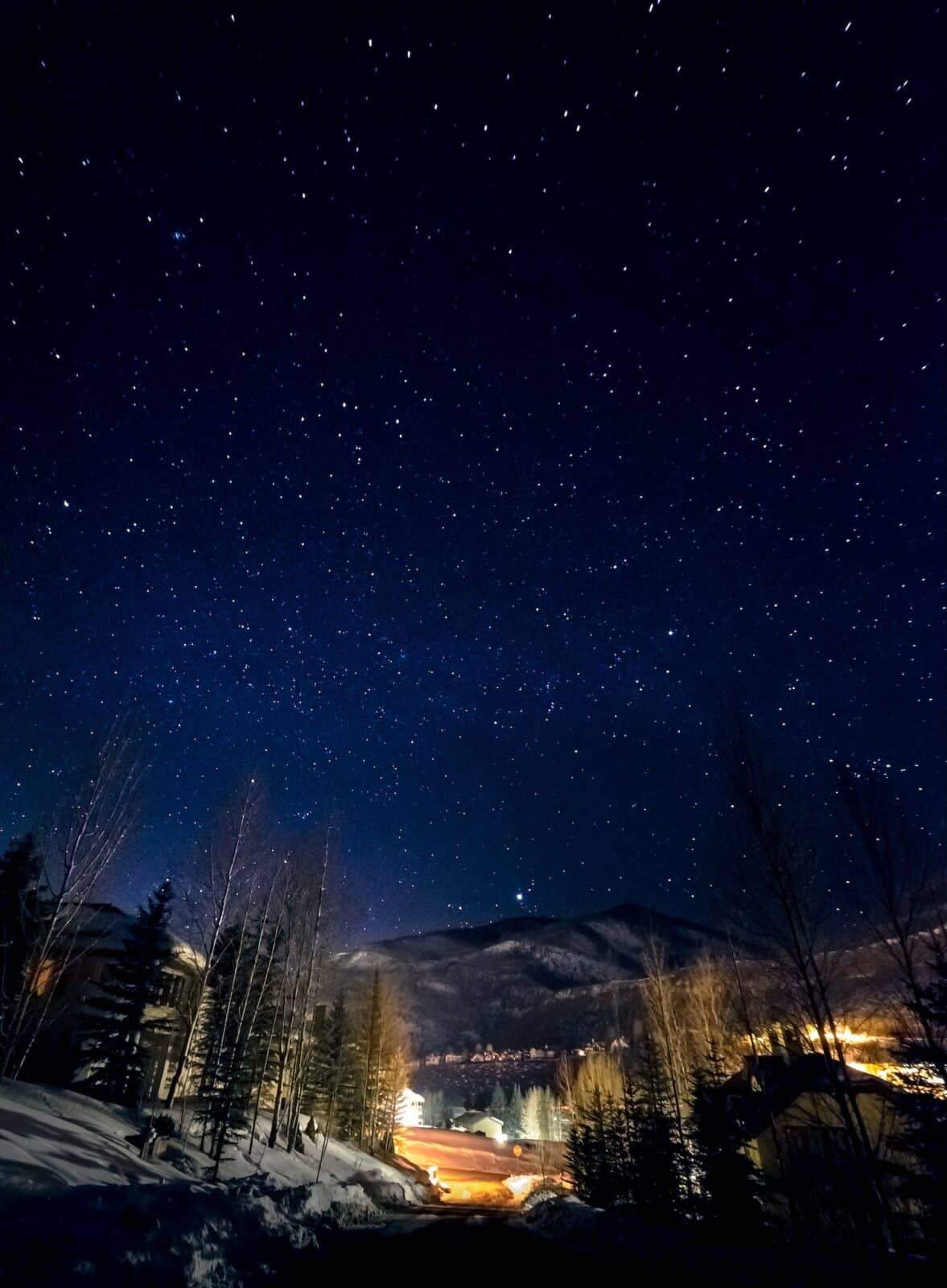 Stars above Coldstream in Vail, Coloraod