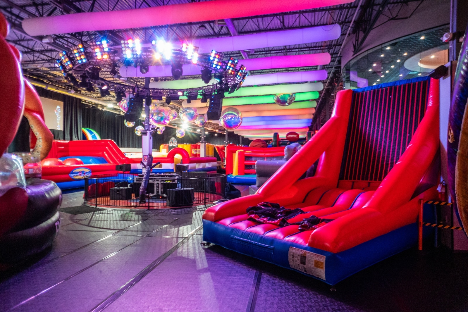 various inflatables at Bounce Empire in Lafayette