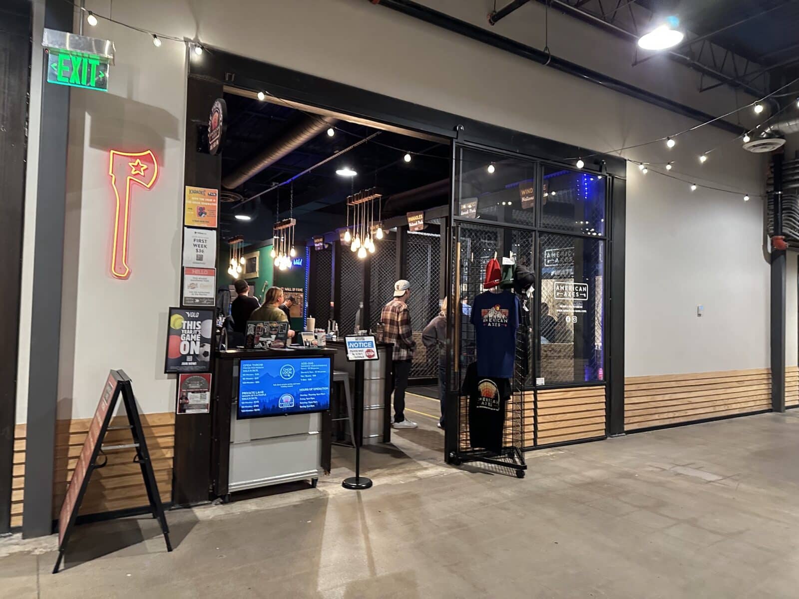 axe throwing business in Edgewater Public Market