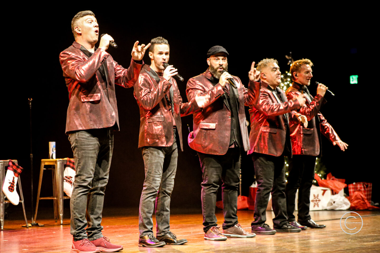 Face Vocal Band performing on stage in Fort Collins, Colorado