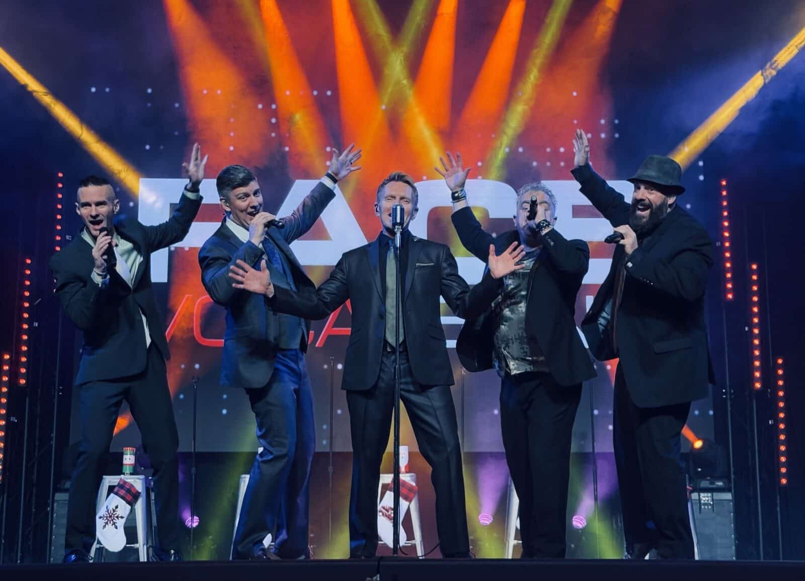 Face Vocal Band performs on stage