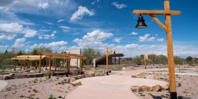 paved sidewalk through the Gardens on Spring Creek in Fort Collins