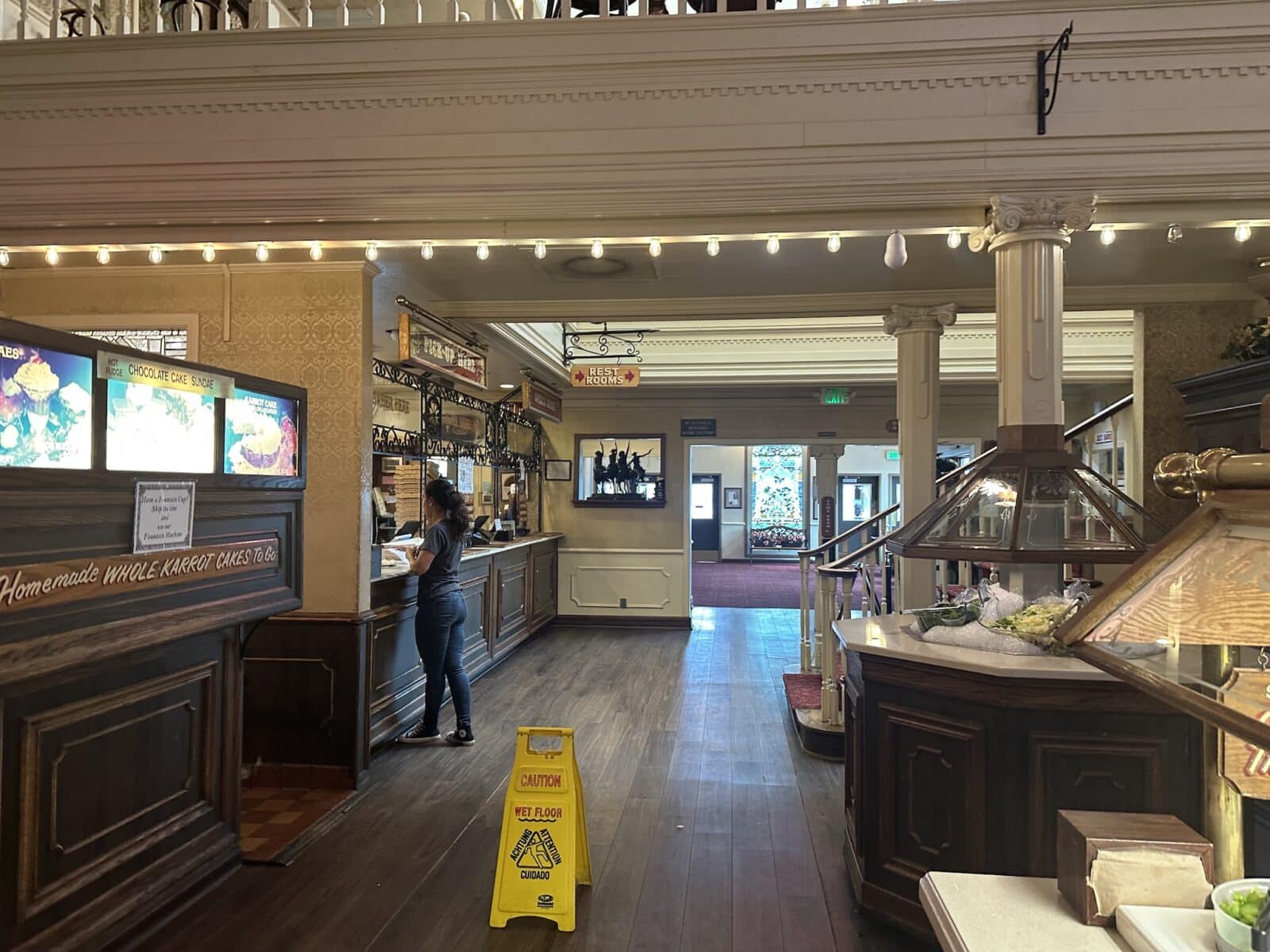 entryway and ordering counter at Fargo's Pizza Company in Colorado Springs