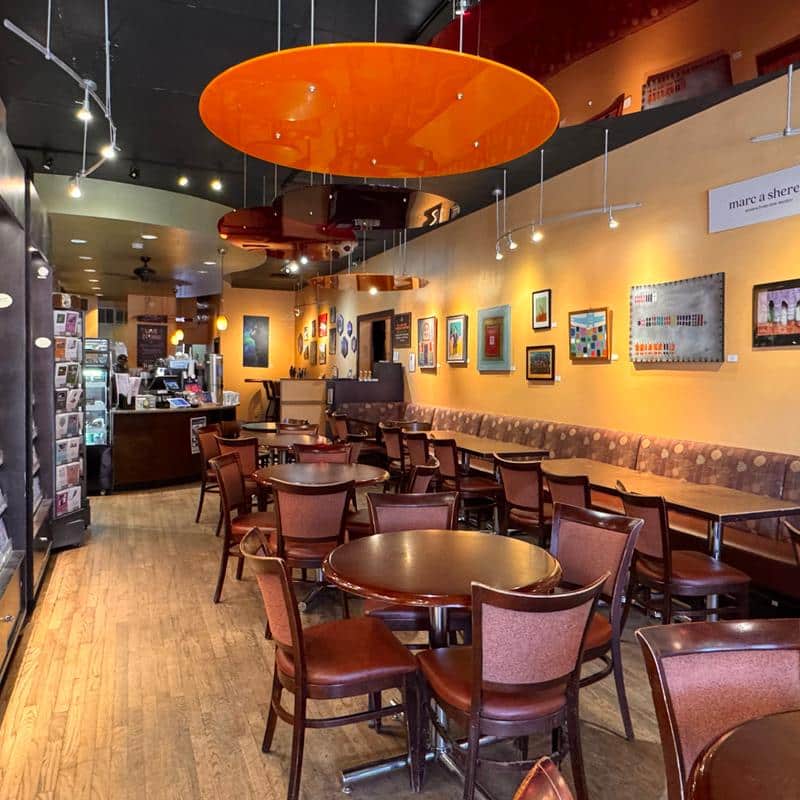 seating area inside Rico's Cafe and Wine BVar