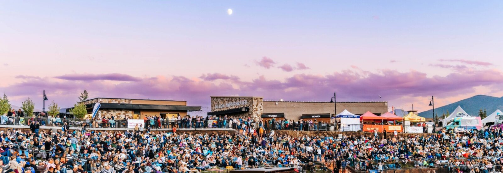 view of the crowd and facilities at Dillon Amphitheater