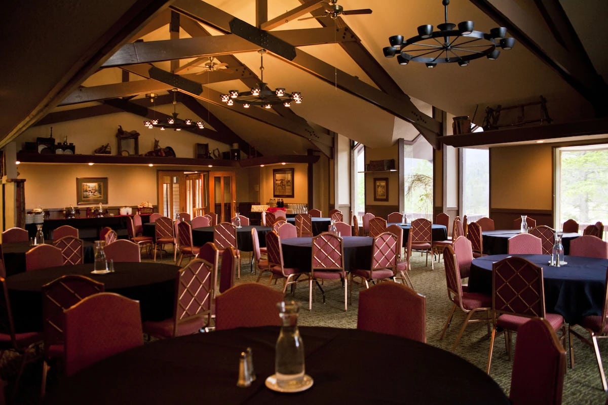 people inside the Banquet Hall at Dao House in Estes Park