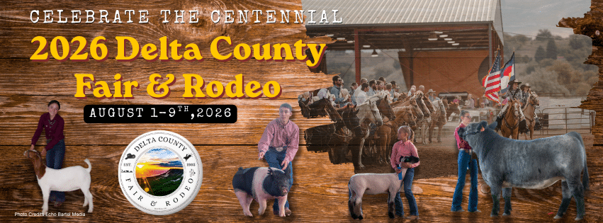 flyer for 2026 Delta County Fair & Rodeo