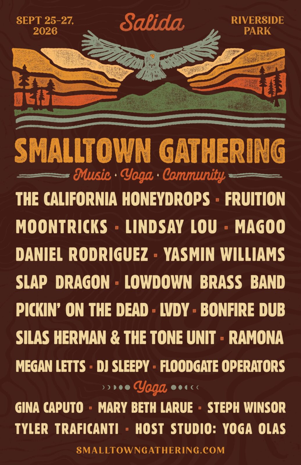 Smalltown Gathering in Salida poster for 2026