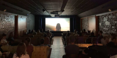 audience watches a movie at the Ouray International Film Festival